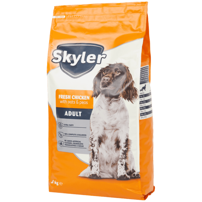 croquettes pour chien au poulet skyler