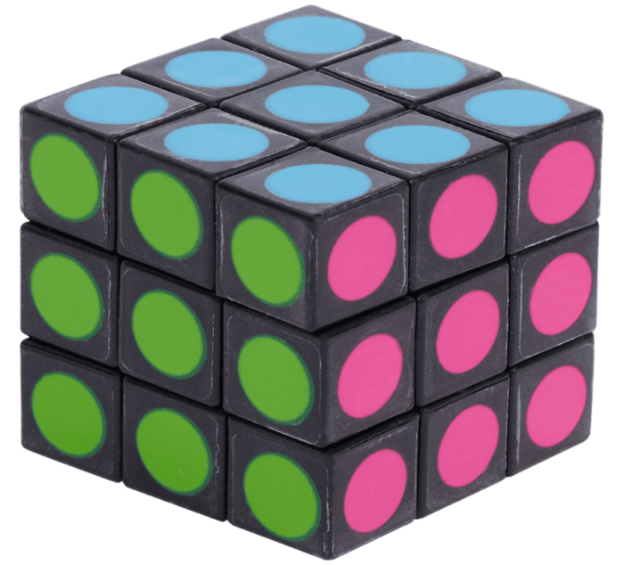 Cube puzzle magique 35 mm pour enfants