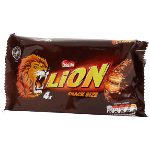 barres chocolatées lion snack size 4 pcs