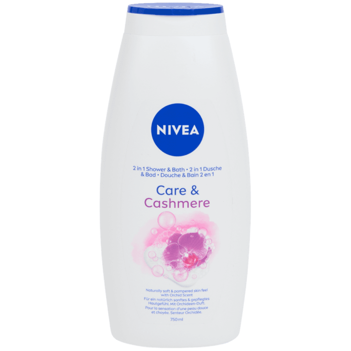 Gel douche et bain Nivea Care & Cashmere 750 ml