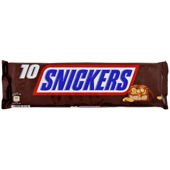 barres chocolatées Snickers 10 pièces