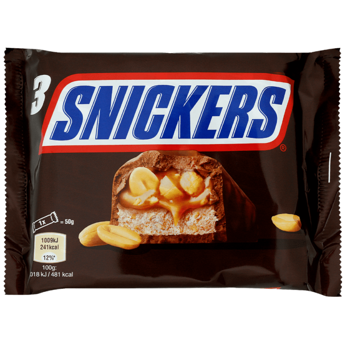 Snickers barres chocolatées 3 pièces