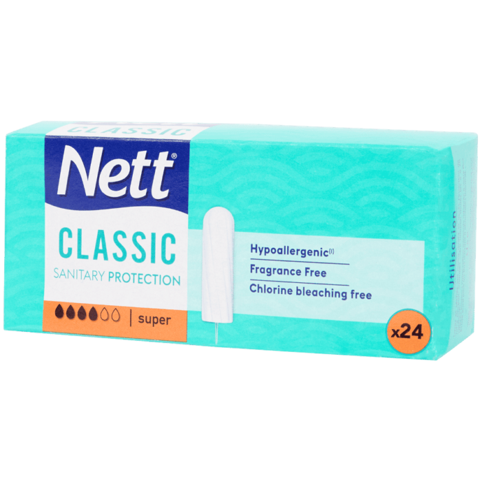 Tampons hygièniques Nett Super 24pcs